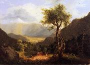 Thomas Cole View in the White Mountains oil on canvas